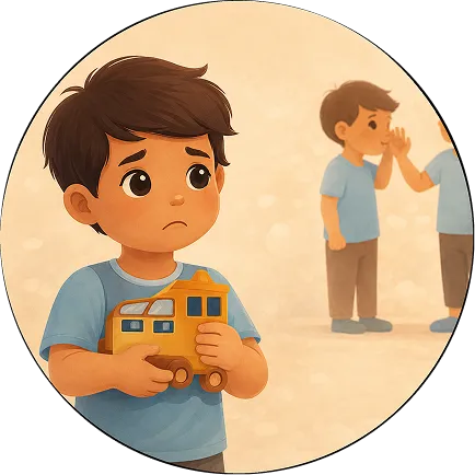 Young child experiencing play and social interaction difficulties